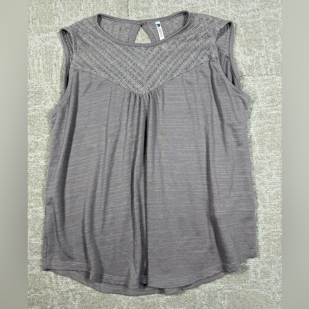 Kuhl Sleeveless High Neck Lace Blouse Top Women Size Large